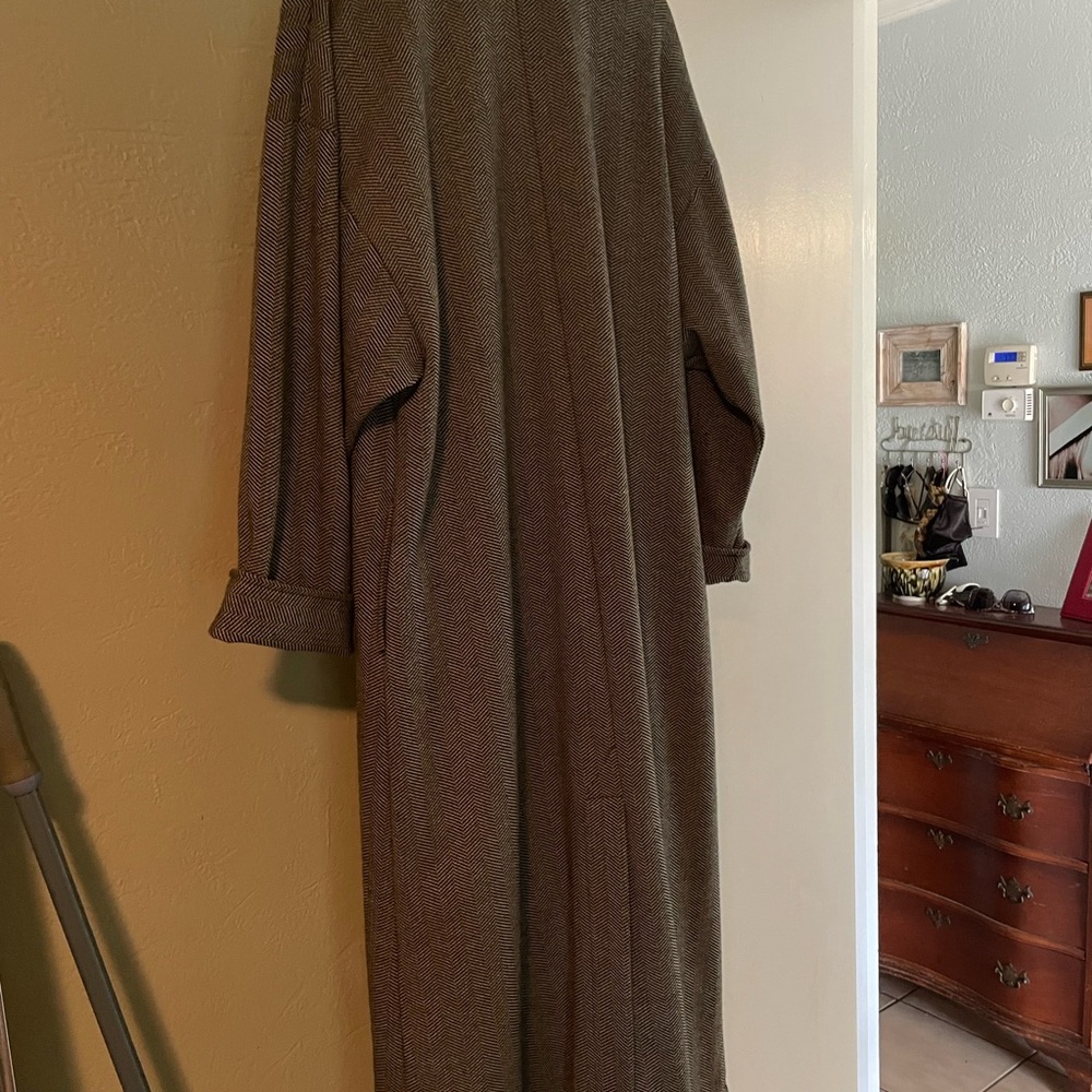 🍂 Beautiful GUC weekenders full length transitional herringbone open coat🐝 - Picture 10 of 10